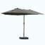 Parasol d'extérieur rectangulaire en acier de 15 pi Outsunny-920153451-920153455