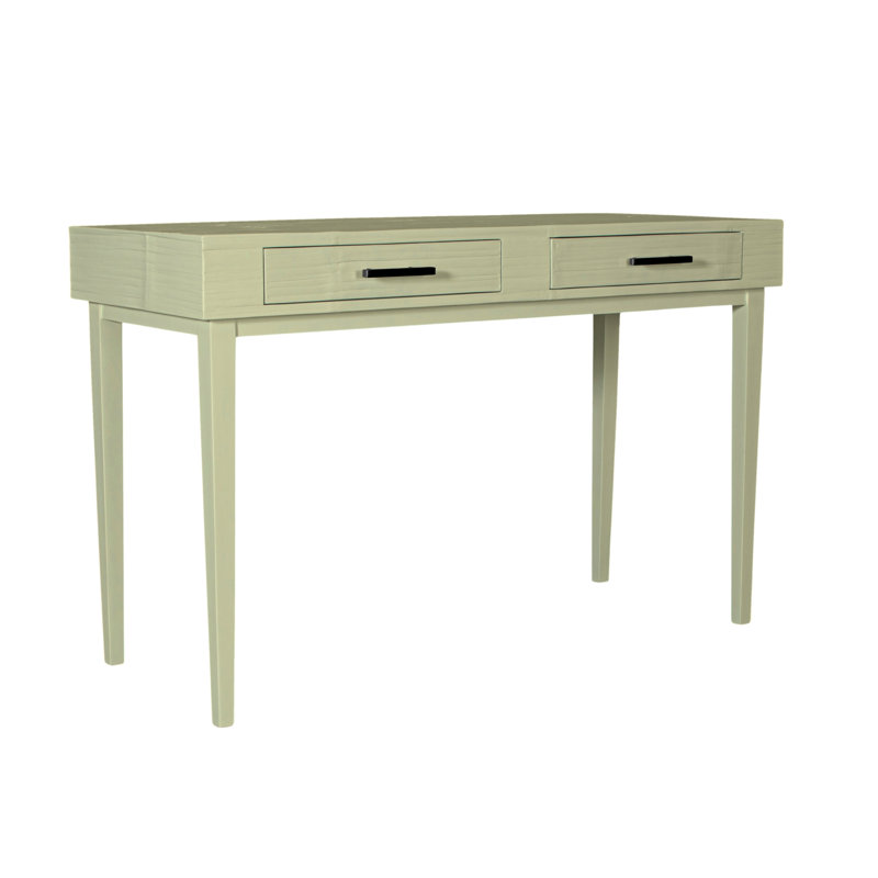 Andros Solid Wood Writing Desk, Celery Green