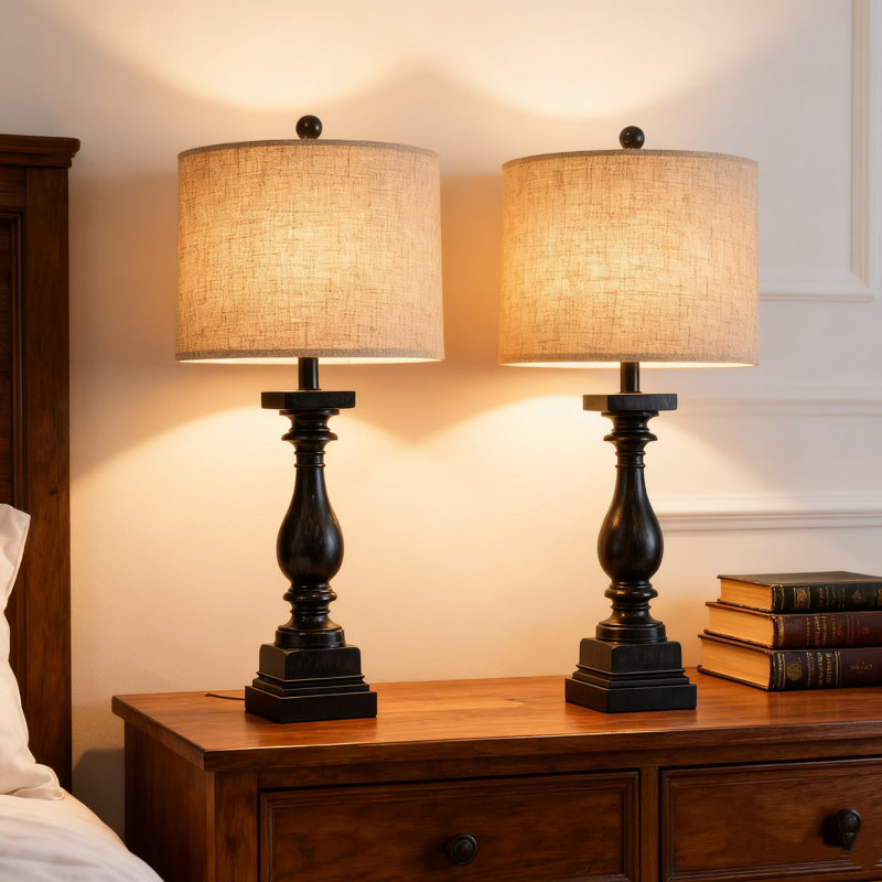 Ensemble de 2 lampes de table Farmhouse