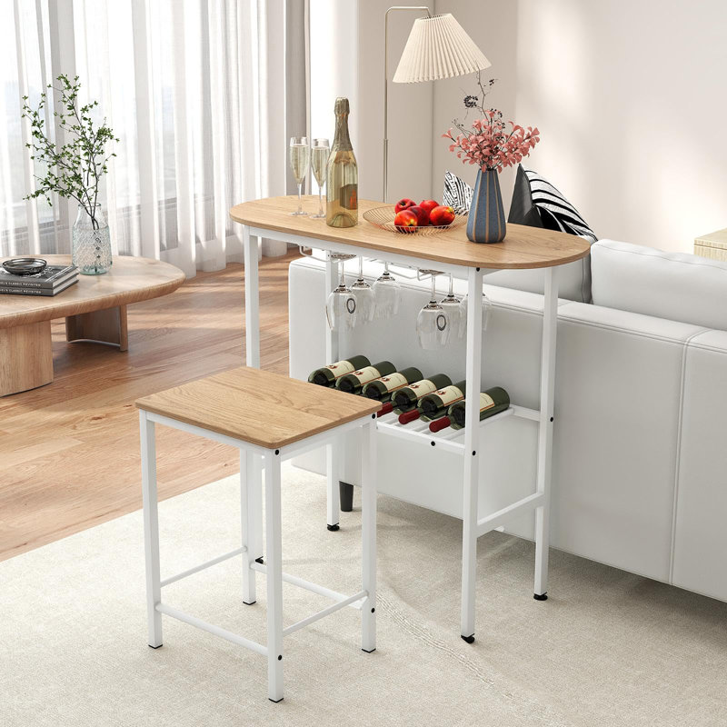 40cm Bar Set, Natural/White