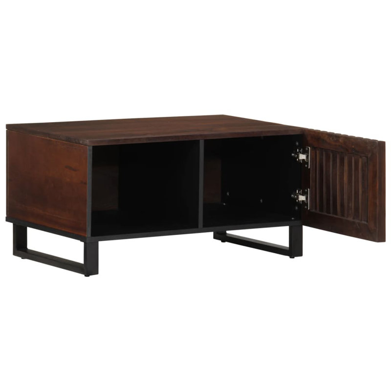 Alexey Solid Wood Coffee Table with Storage, Brown