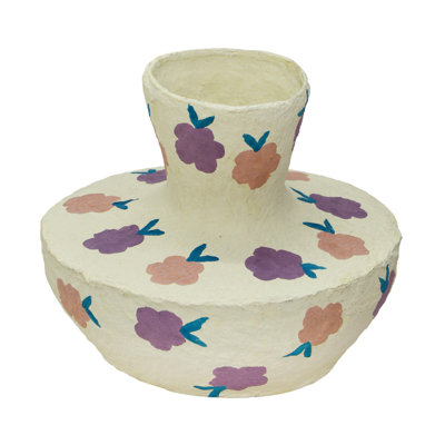 Vase en coton mâché dans Spring Blossoms