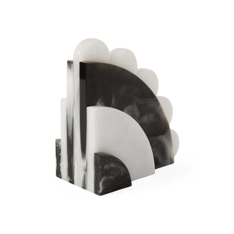 Como Black & White Bookends