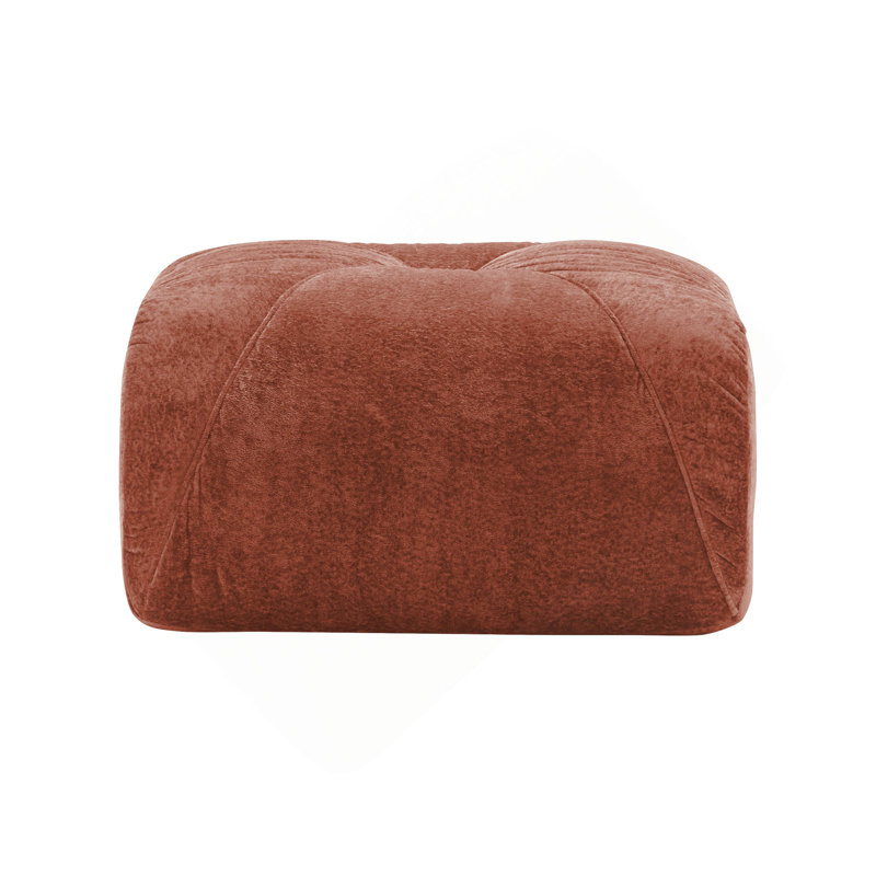 Repose-pieds moderne en velours, Red