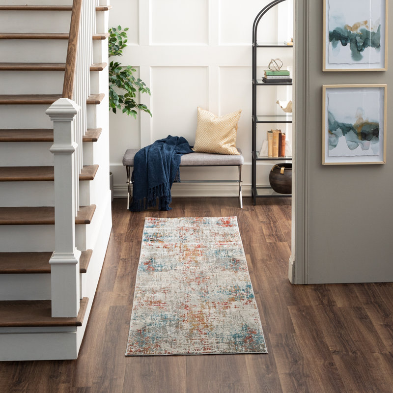 Marseille Modern Abstract Area Rug, Runner 2'6" x 8'