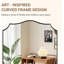 Miroir de salle de bain Anayalee Cadre en acier inoxydable-1544176048-1600582680