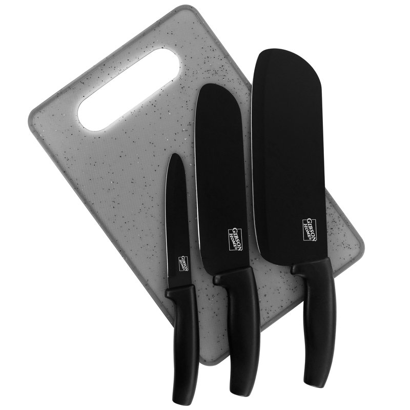 Gibson Home Edge Craft 4 Piece Assorted Knife Set