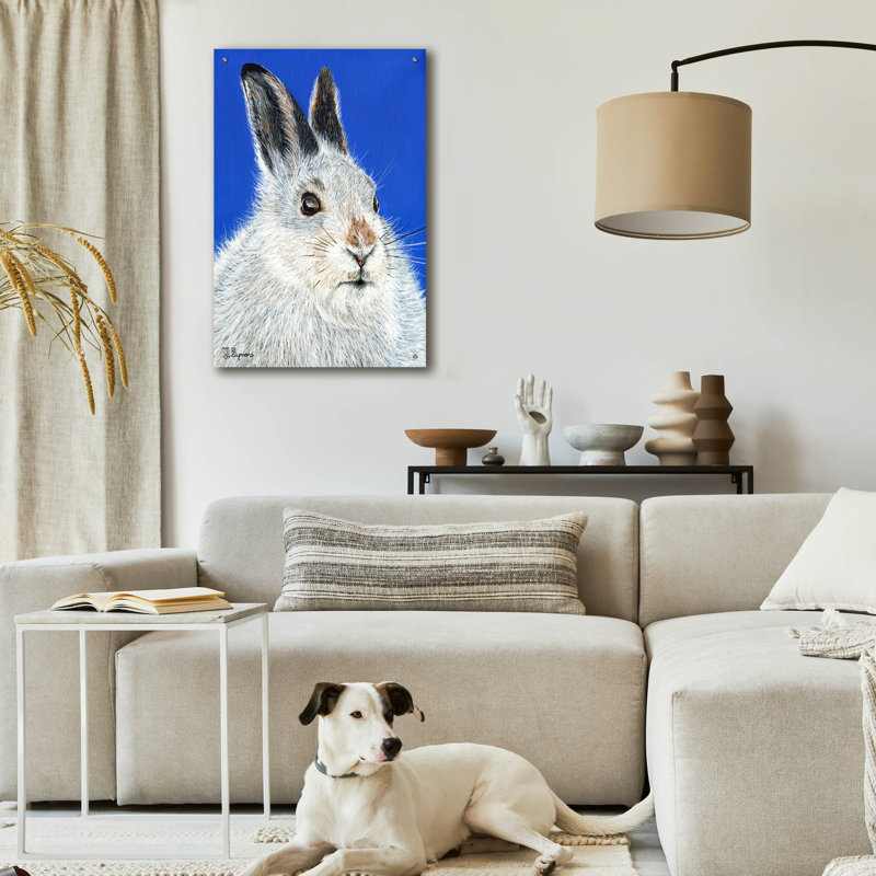 «Calgary Jack» par Melissa Symons, art mural en verre acrylique, H 36 po x l 24 po x P 0,2 po