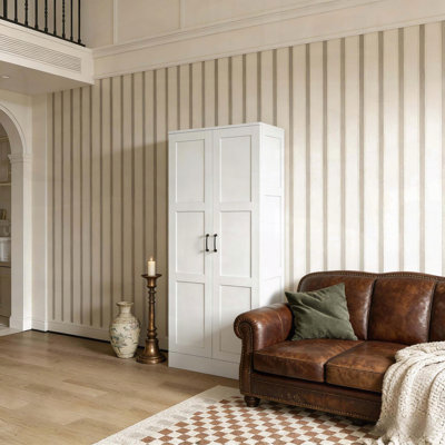 Armoire de rangement autoportante moderne pour salle de bain