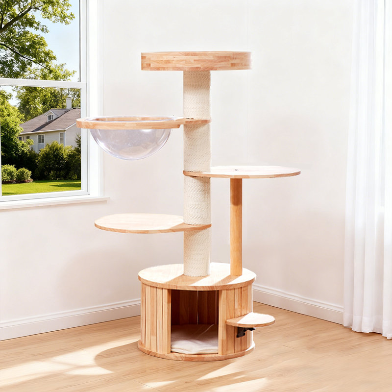 Creative Style Solid Wood Cat Tree