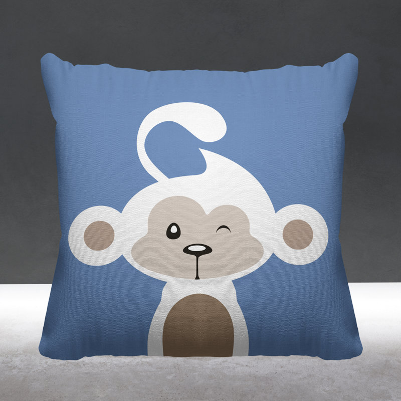 Coussin intérieur Ollie, 15 po x 15 po, Pervenche, Carré