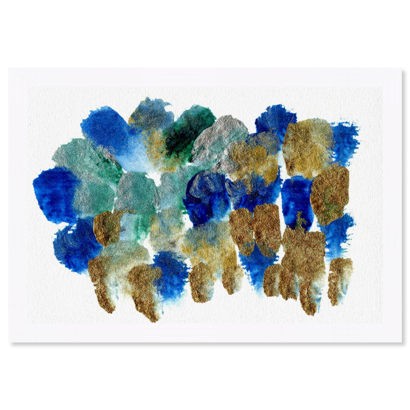 « westlake abstract », impression sur image, H 42 po x l 62 po x P 0,5 po, Cadre blanc