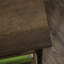 Bureau en L avec style rustique, finition brune