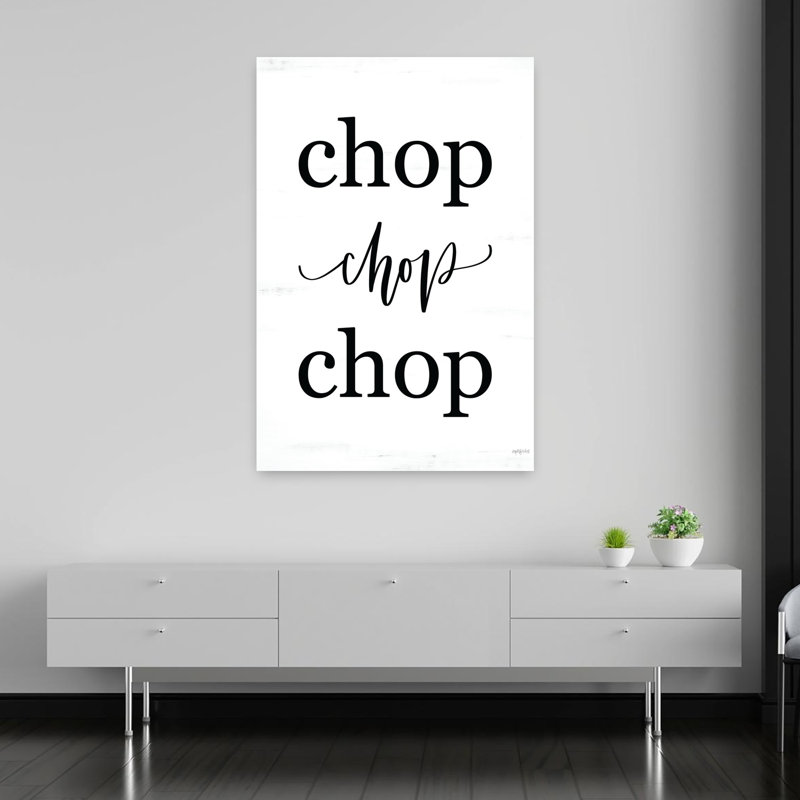 Art contemporain Chop Chop Chop, H 60 po x l 40 po