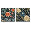 Pericles - Ensemble de 2 collages carrés botaniques abstraits-101843064-101843065