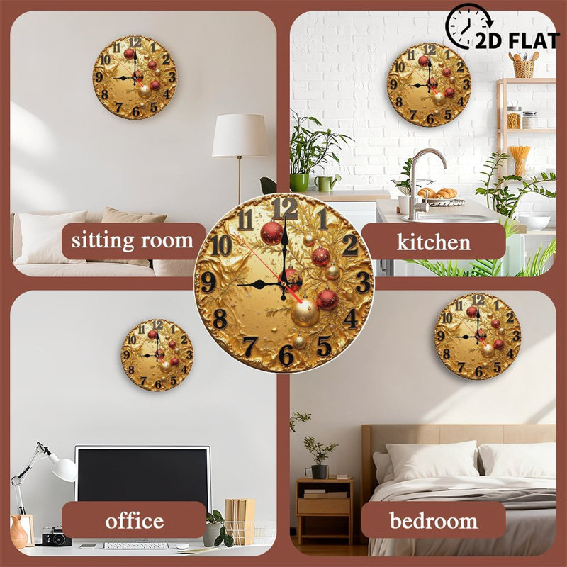 Noël-horloge-village-lumières-ours