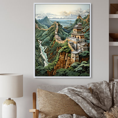 «Curtus Asian Art Great Wall of China II», reproduction d'art sur toile