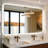 Frameless Bathroom Mirror LED Lighted Dimmable Mirror with Color Adjustable and Memory Function -1042732289