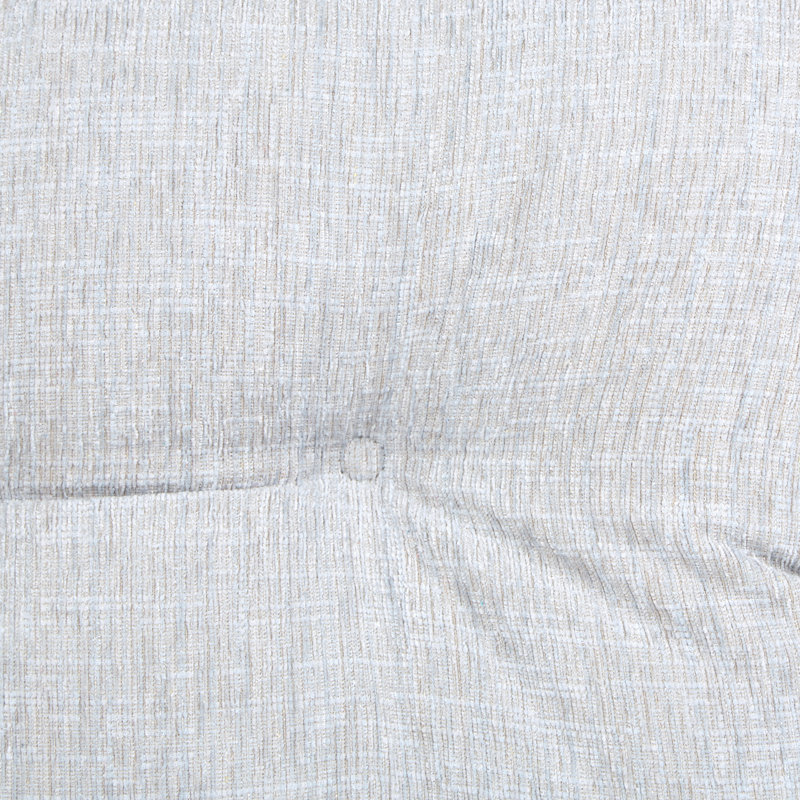 Coussin de banc en chenille antidérapant, Gris, L 27 po x P 14 po