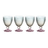 Villeroy & Boch Boston Pearl Red Wine Goblet, Set of 4, 10 ozs, Crystal Glass, Made in Germany