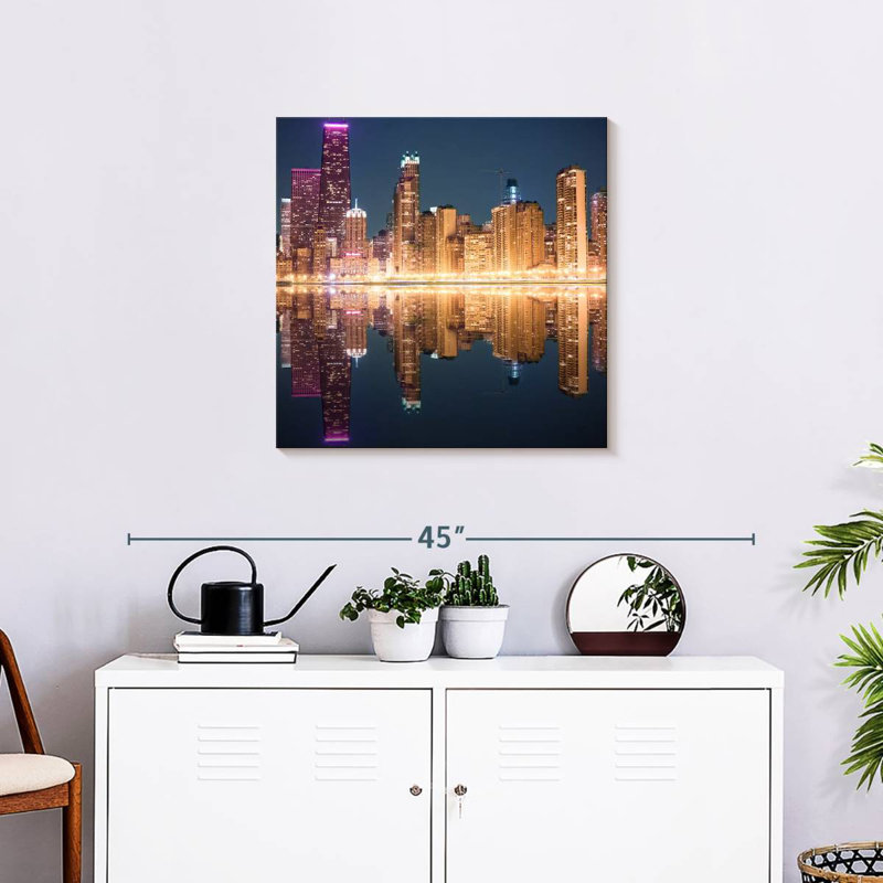 Nicci Chicago Golden Lights, H 24 po x l 24 po