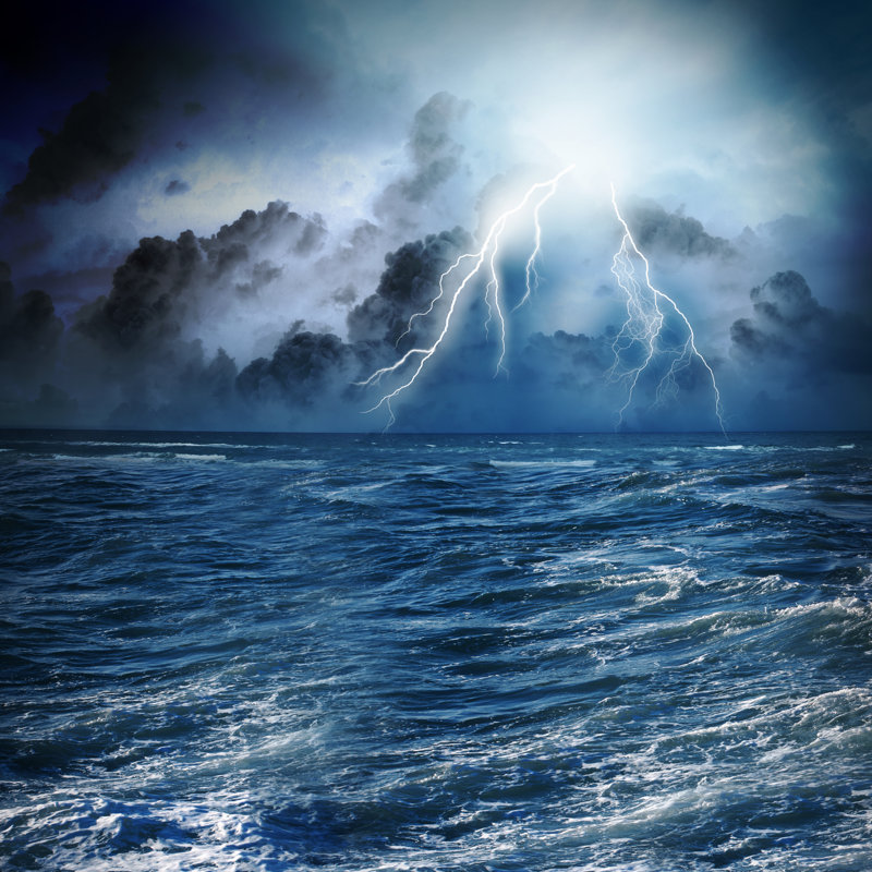 Storm At Night by SergeyNivens - Wrapped Canvas Print, 122cm H x 122cm W x 3.8cm D