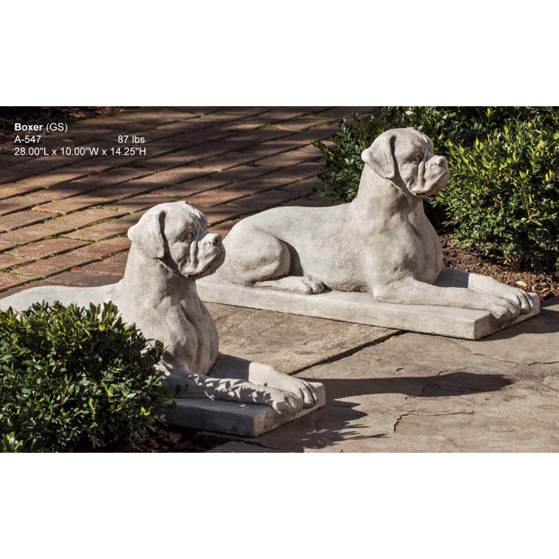 Animals Weather Resistant UV Resistant Garden Statue, Graystone