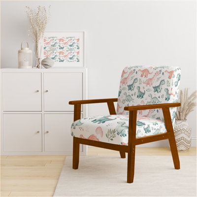 Chaise rembourrée Kids Dinosaurs - fauteuil pour enfant dinosaures doux pour enfants