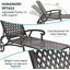 Chaise longue en aluminium coulé brun