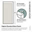Illume 36 in. x 78 in. Fully Frameless Wall Hinge Shower Door-90627625