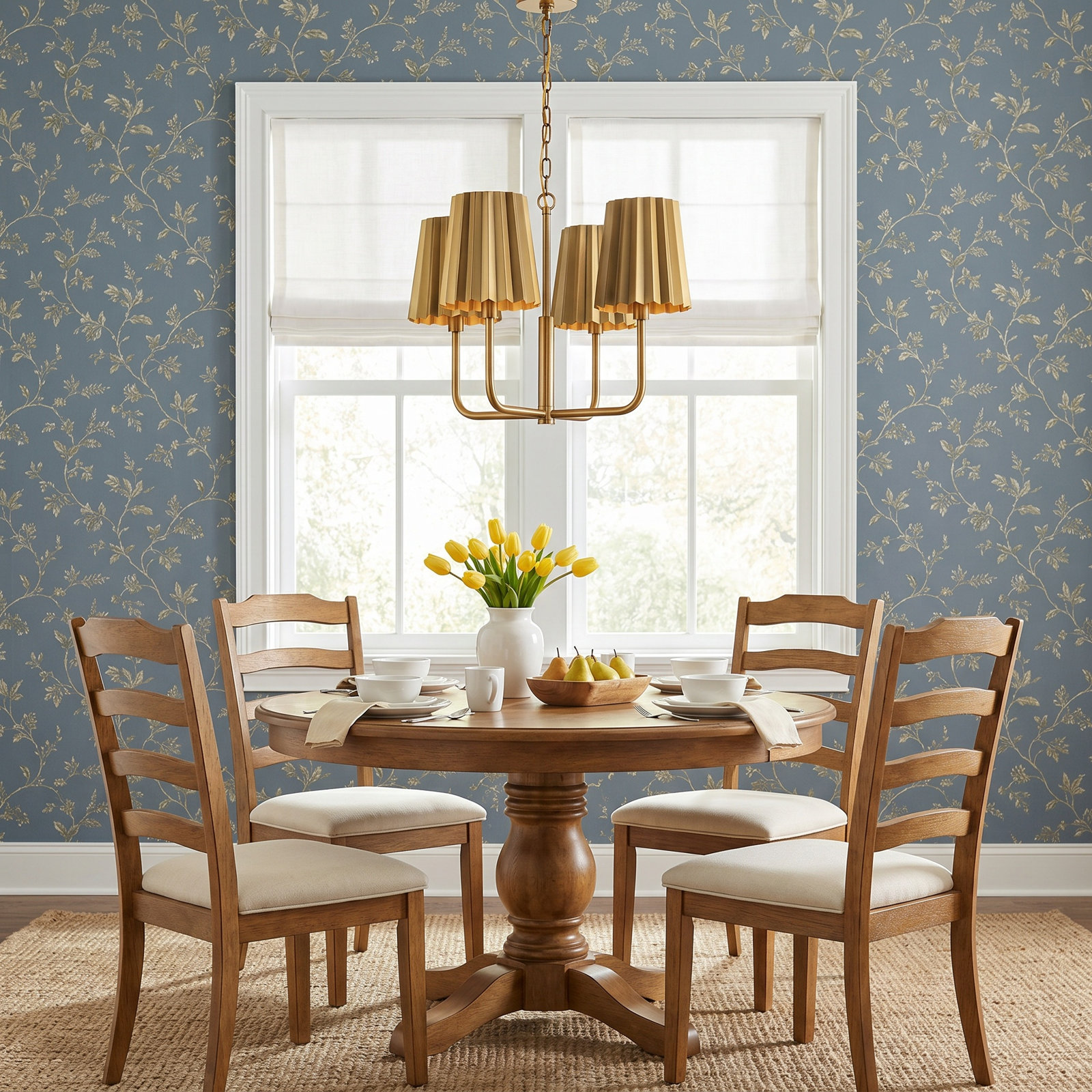 Tindra 4-Light Chandelier, Aged Gold