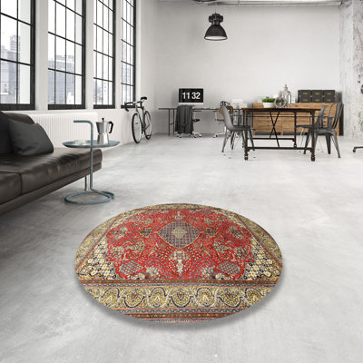 Tapis oriental orange