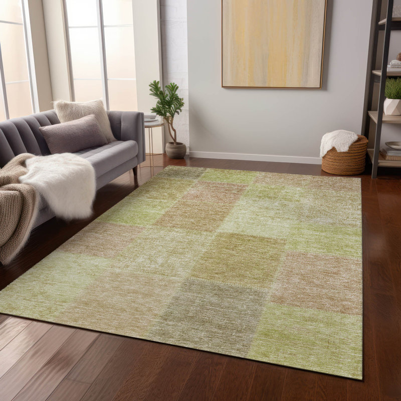 Fareham Washable Patchwork Indoor / Outdoor Rug, Rectangle 5' x 7'6"