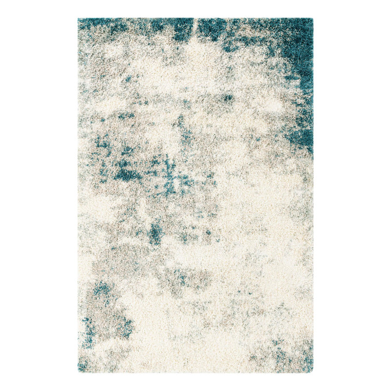 Performance Abstract Indoor Rug, Rectangle 6'1" x 9'