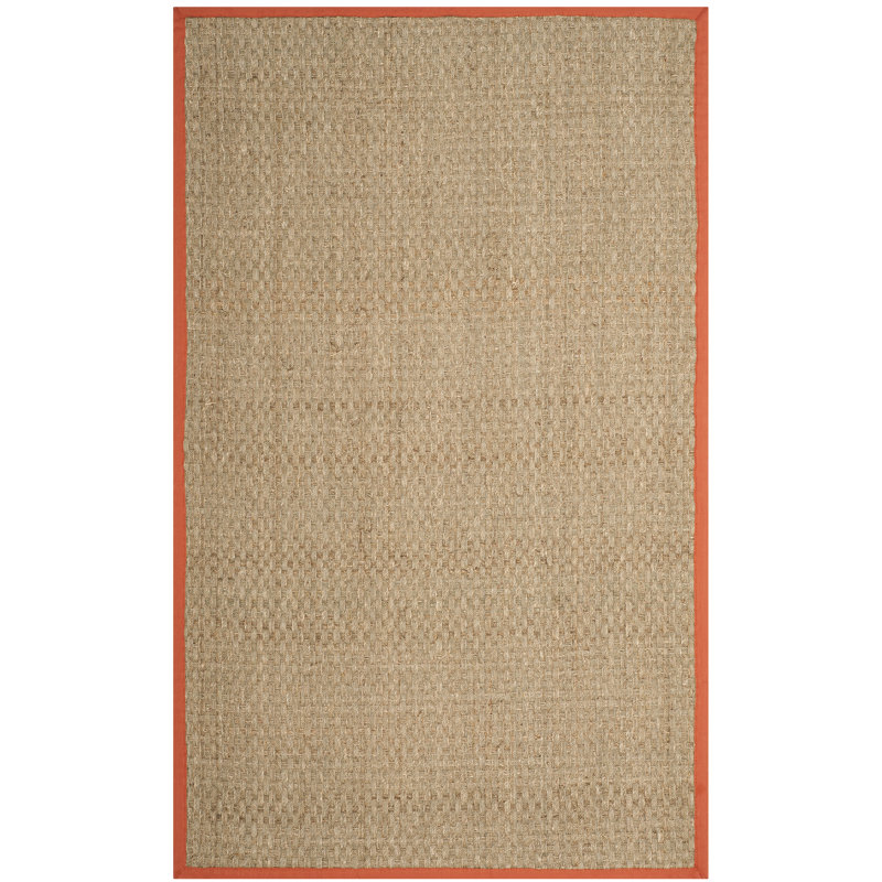 Tapis de couleur unie en fibres naturelles Morrisville, Rectangle 4 pi x 6 pi