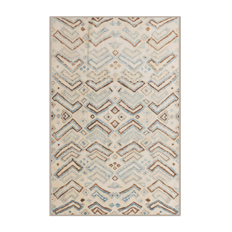 Tapis abstrait moderne 4776, Rectangle de 2 pi x 3 pi