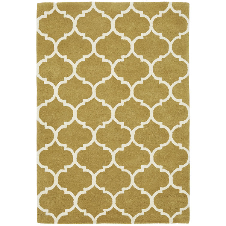 Reina Geometric Wool Hand Woven Area Rug