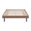 Structure de lit plateforme moderne flottante, fabrication en bois robuste, assemblage facile, aucun sommier tapissier requis, couleur-1123129346-1123129347
