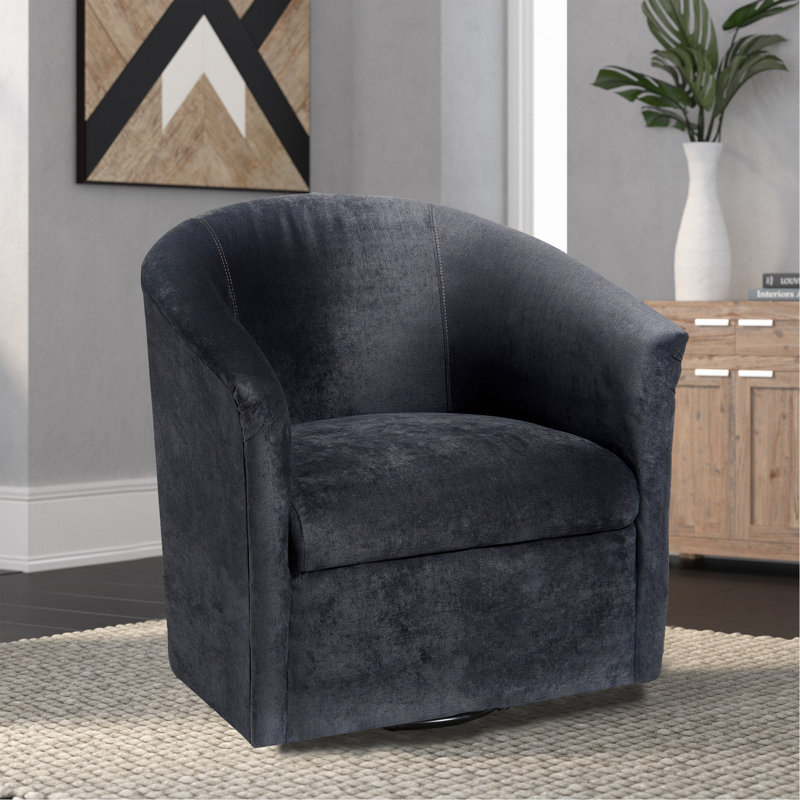 Chaise pivotante gris anthracite, Gris foncé