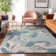 Premium Machine Washable Prisco Teal Rug