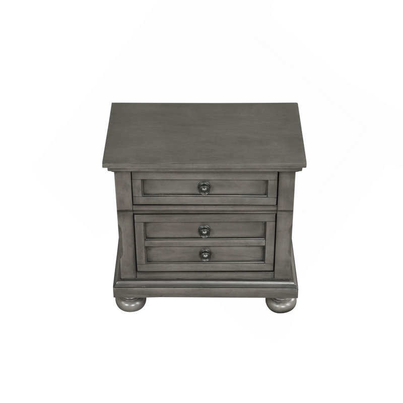 Table de chevet, gris, Gris