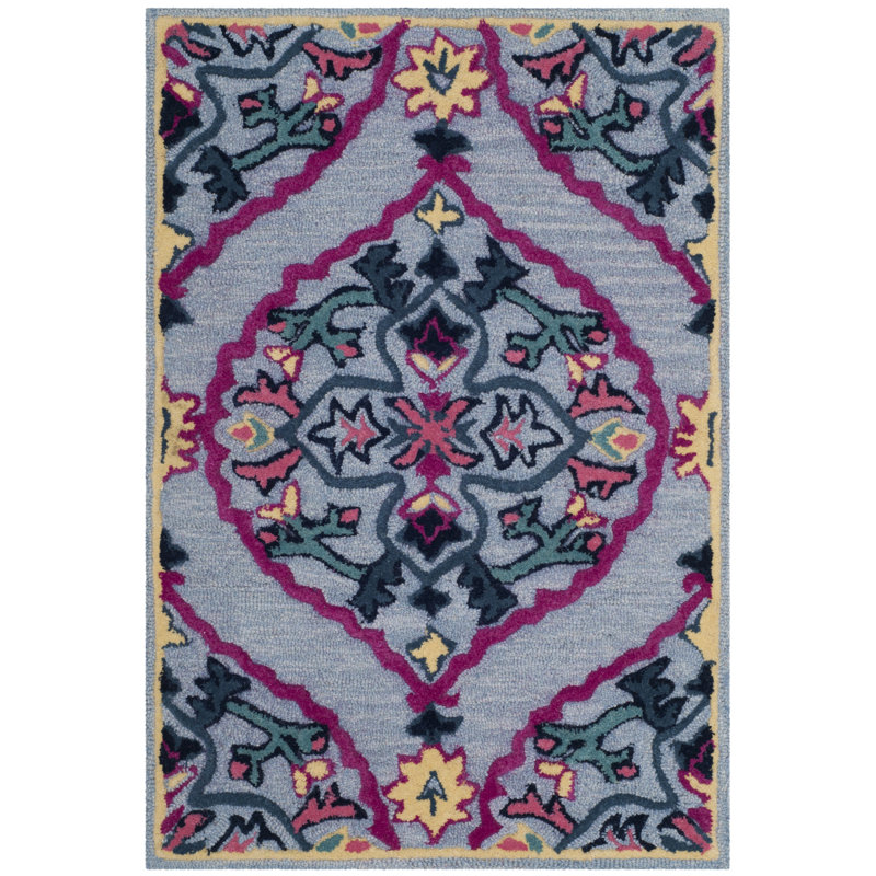 Tapis oriental en laine touffeté à la main Blokzijl, Rectangle 2 pi x 3 pi