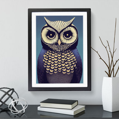 Soulful Owl - Single Picture Frame Print