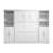 Arlex Full Bed and 2 Storage Units with Doors-88498603
