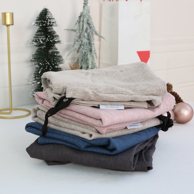 Portokalle Linen Blend Wash Bag, Linen