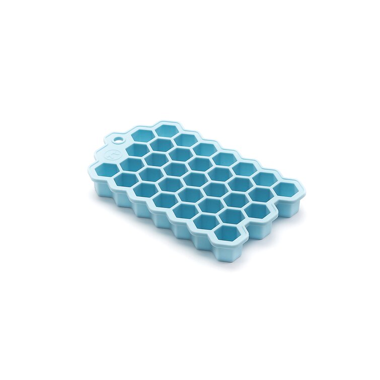 Cocktail Cubes - Extra Large Silicone Ice Cube Tray - 2.5 Inches - Light  Blue (1 Tray)