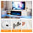 Floating Fireplace TV Stand for TVs up to 80/90", Wall Mounted Media Console with LED Lights-797972118-780477594
