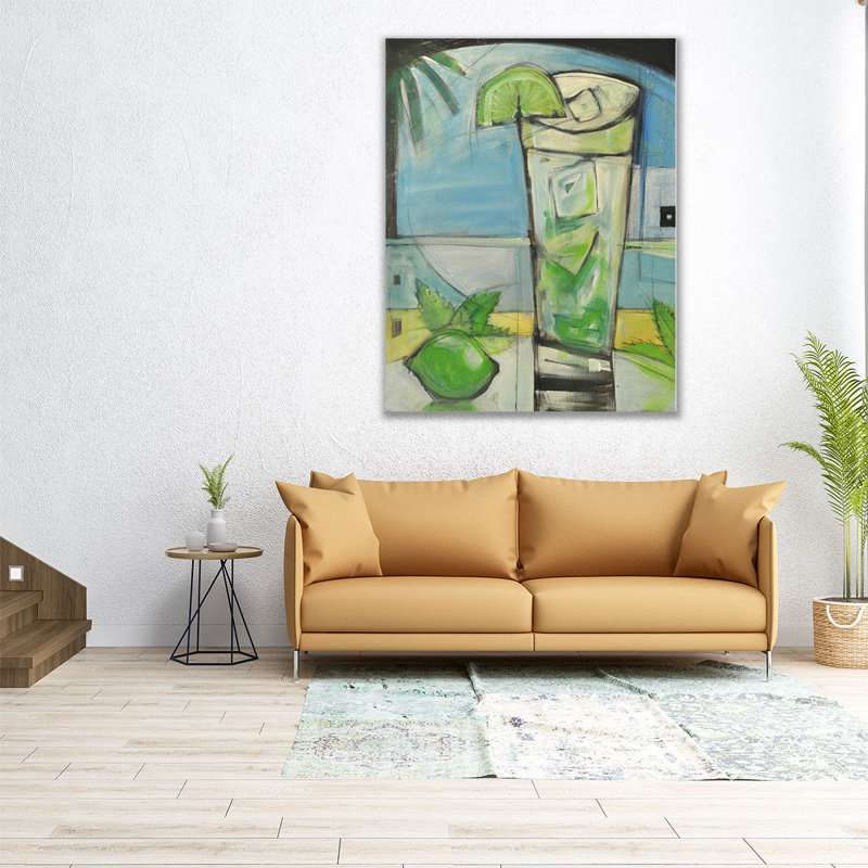 Mojito - reproduction d'art sur toile, H 20 po x l 16 po