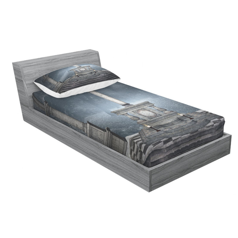 Microfiber Sheet Set, Twin Sheet Set with Fitted Sheet