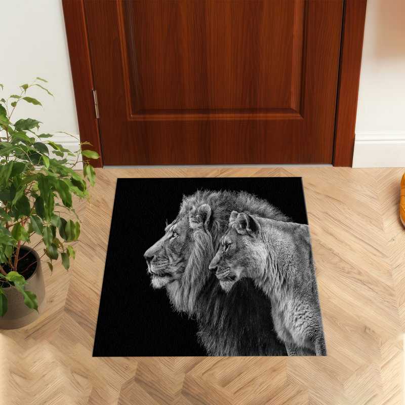 Soft Pile Printed Rug with an Intricate Geometric Design Ideal for Enhancing the Look of Any Contemporary Living Space